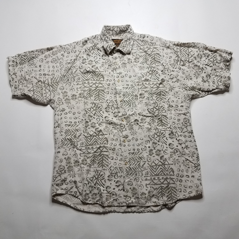 Eddie Bauer Aztek Camping Button Safari Shirt